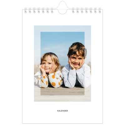 Fotokalender A5 — Transparente rammer [kalender-forside]