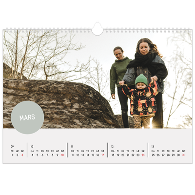 Fotokalender A3 — Fotoklistremerke [Mars]