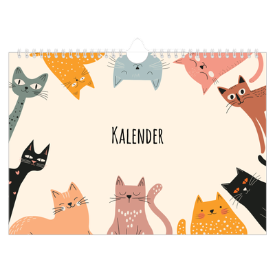 Fotokalender A4 — Kattepoter og kruseduller [kalender-forside]