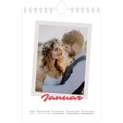 Fotokalender A5 — Signert trykk [Januar]
