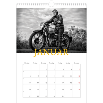 Fotokalender A3 — Historisk stil