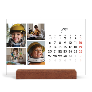 Bordkalender med trestativ - Liggende — Bildecollage