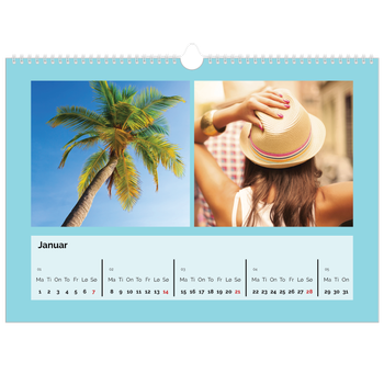 Fotokalender A3 — Skarpe farger