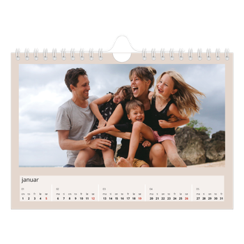 Fotokalender Kvadratisk — Kalender i jordtoner