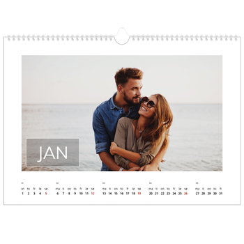 Fotokalender A3 — Överlägg för datumruta