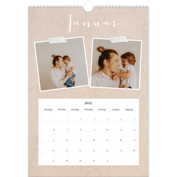 Fotokalender A4 — Scrapbook kalender