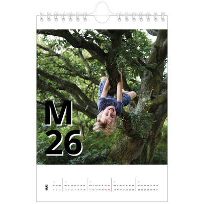 Fotokalender A5 — Bokstav og tall [kalender-forside]