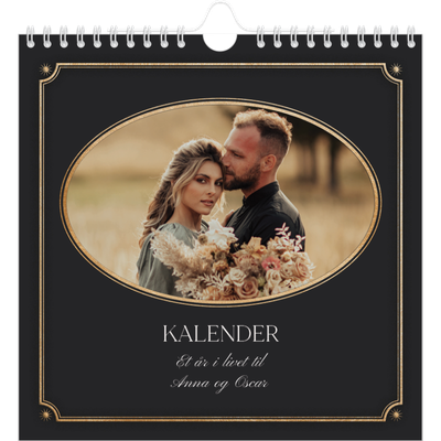 Månedskalender kvadratisk — Vintage klassisk [kalender-forside]