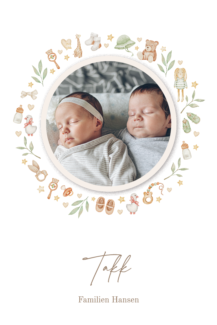 Takkekort — Tvillingskatter