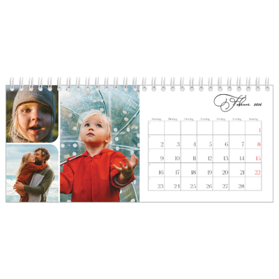 Bordkalendere — Øyeblikksbilder og skrift [Februar]