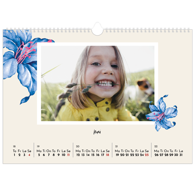 Fotokalender A3 — Malte blomster [kalender-forside]