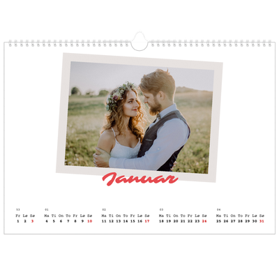 Fotokalender A3 — Signert trykk [Januar]