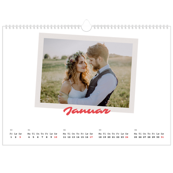 Fotokalender A3 — Signert trykk