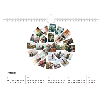 Fotokalender A4 — Collage shapes