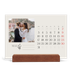 Bordkalender med trestativ - Liggende  — Initialer i blomst [kalender-forside]