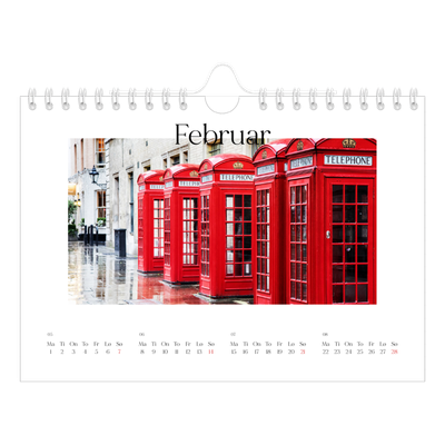 Fotokalender A5 — Min reiseskildring [Februar]