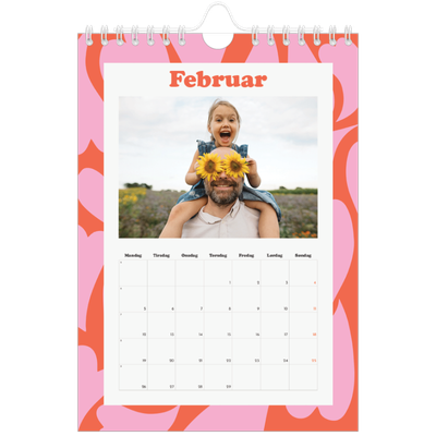 Fotokalender A5 — Lek med mønster [Februar]