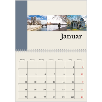 Fotokalender A4 dobbel — Verdens severdigheter