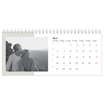 Bordkalendere — Fargerike rammer [April]
