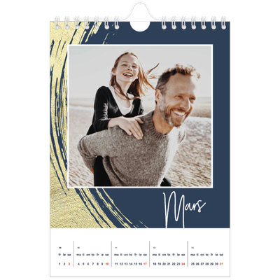 Fotokalender A5 — Gylne penselstrøk [Mars]