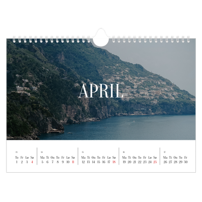 Fotokalender A4 — Endeløs flukt [April]