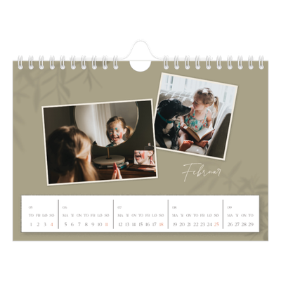 Fotokalender A5 — Jordnært design [Februar]