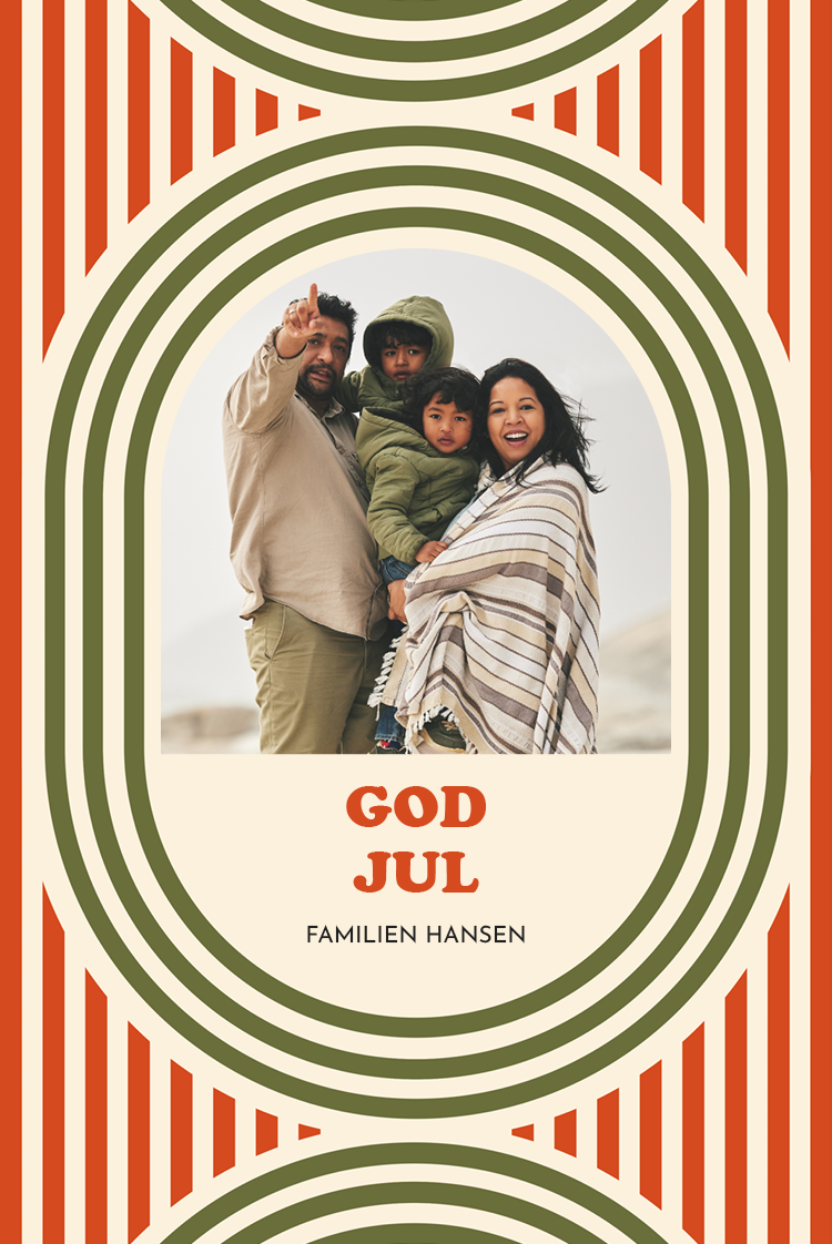 Fotokort — Retro julevindu