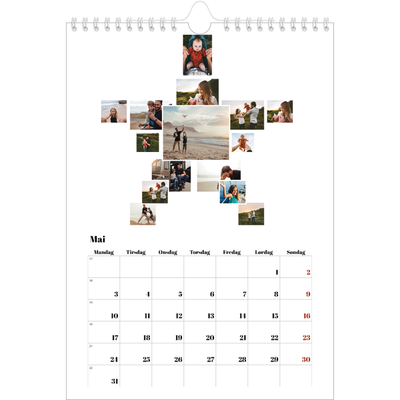 Fotokalender A4 (20 x 30 cm) — Collage shapes [kalender-forside]
