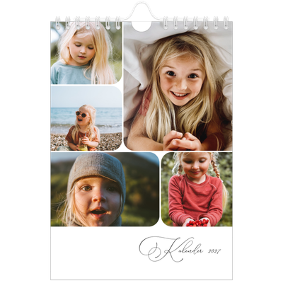 Fotokalender A5 — Øyeblikksbilder og skrift [kalender-forside]