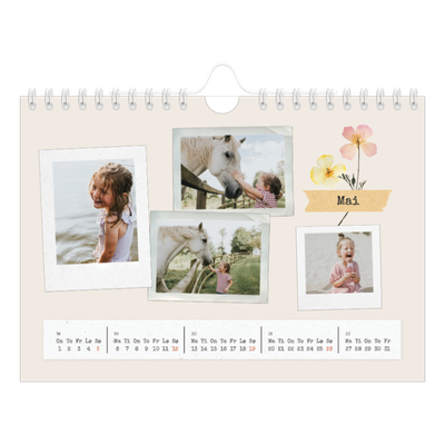 Fotokalender A5 — Vintage scrapbooking [kalender-forside]