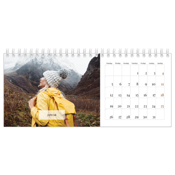 Bordkalender med foto — Klassisk kalender