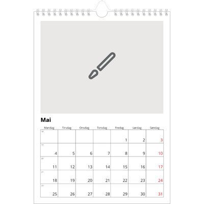 Fotokalender A4 (20 x 30 cm) — Design selv [kalender-forside]