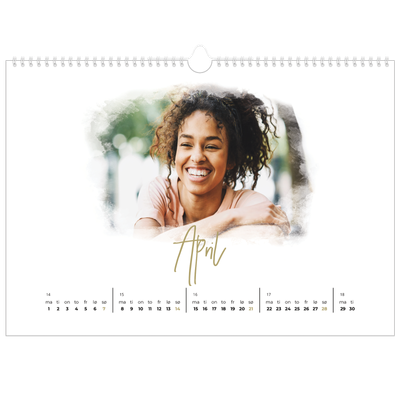 Fotokalender A3 — Diffuse bilderammer [April]