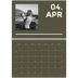 Fotokalender A4 dobbel (30 x 40 cm) — Moderne og dristig [April]