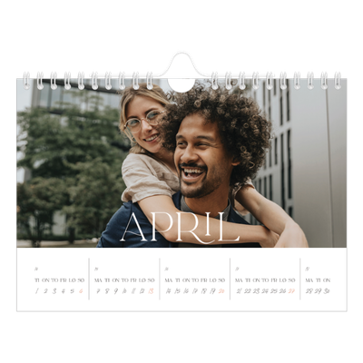 Fotokalender A5 — Store bilder [April]