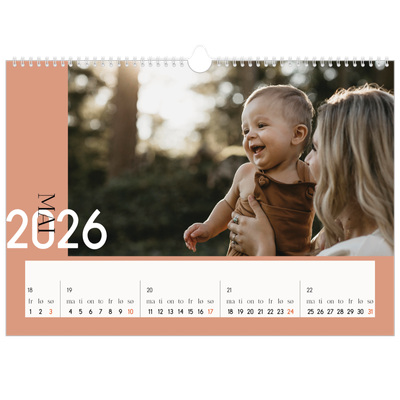 Fotokalender A3 — Overlappende tekst [kalender-forside]