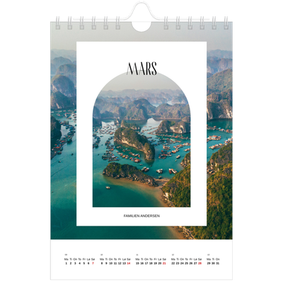 Fotokalender A5 — Den åpne buen [Mars]