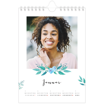 Fotokalender A5 — Blomsterillustrasjoner