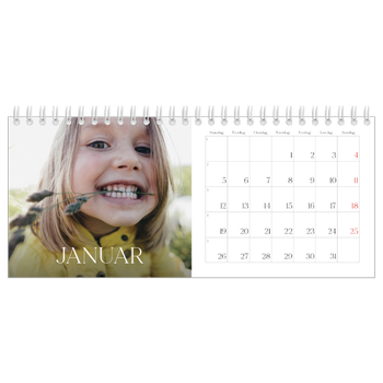 Bordkalender med foto — Tolv store måneder