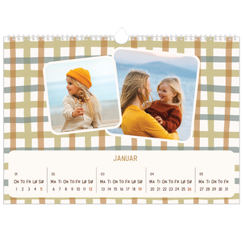 Fotokalender A3 — Retro mønstre