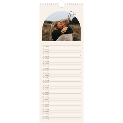Fotokalender smal  — Buet bilderamme [kalender-forside]