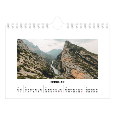 Fotokalender A5 — Enkelt bilde [Februar]