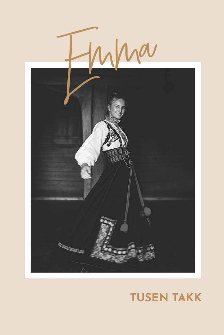 Takkekort — Gull og pastell