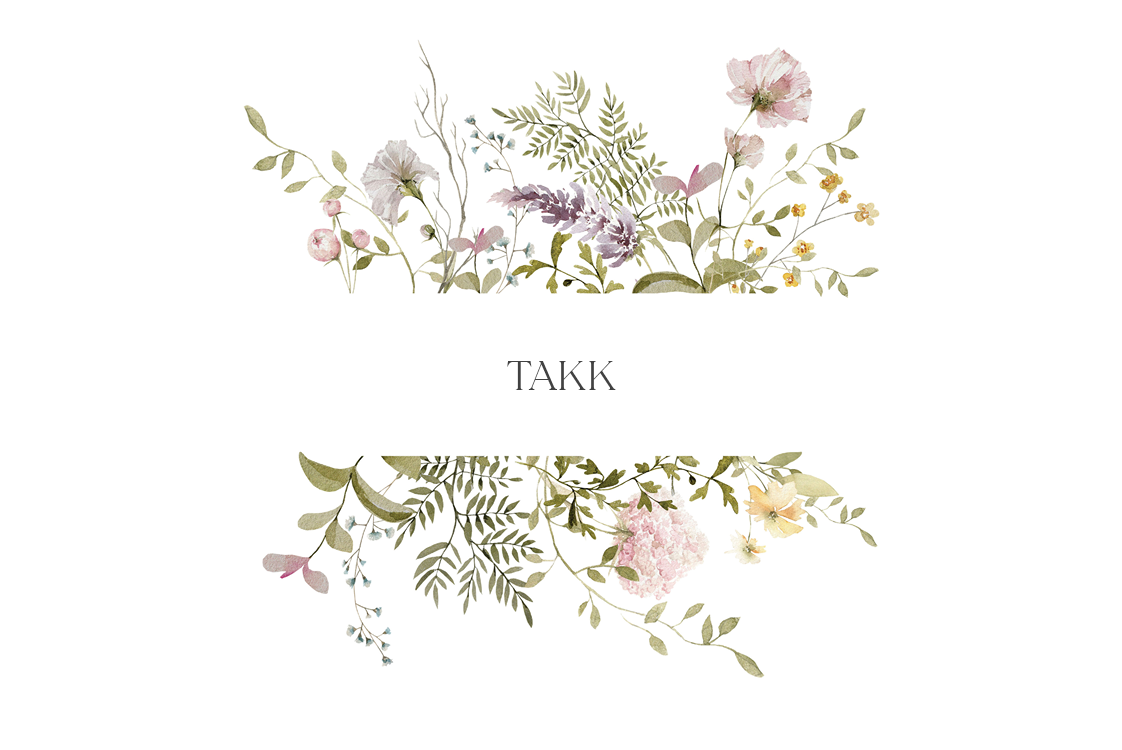 Takkekort — Glede i blomstring
