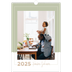 A3 Familieplanleggere — Familieplanlegger i jordfarger - Familie på 3 [kalender-forside]