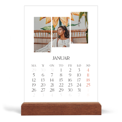 Bordkalender med trestativ - Stående — Reisebilder [Januar]