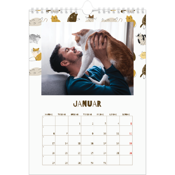 Fotokalender A4 — Leken kattunge