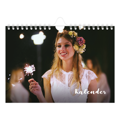 Fotokalender A5 — Håndskrift på bildet [kalender-forside]