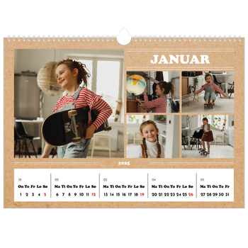 Fotokalender A3 — Magasinstil
