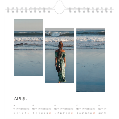 Månedskalender kvadratisk — Reisebilder [kalender-forside]